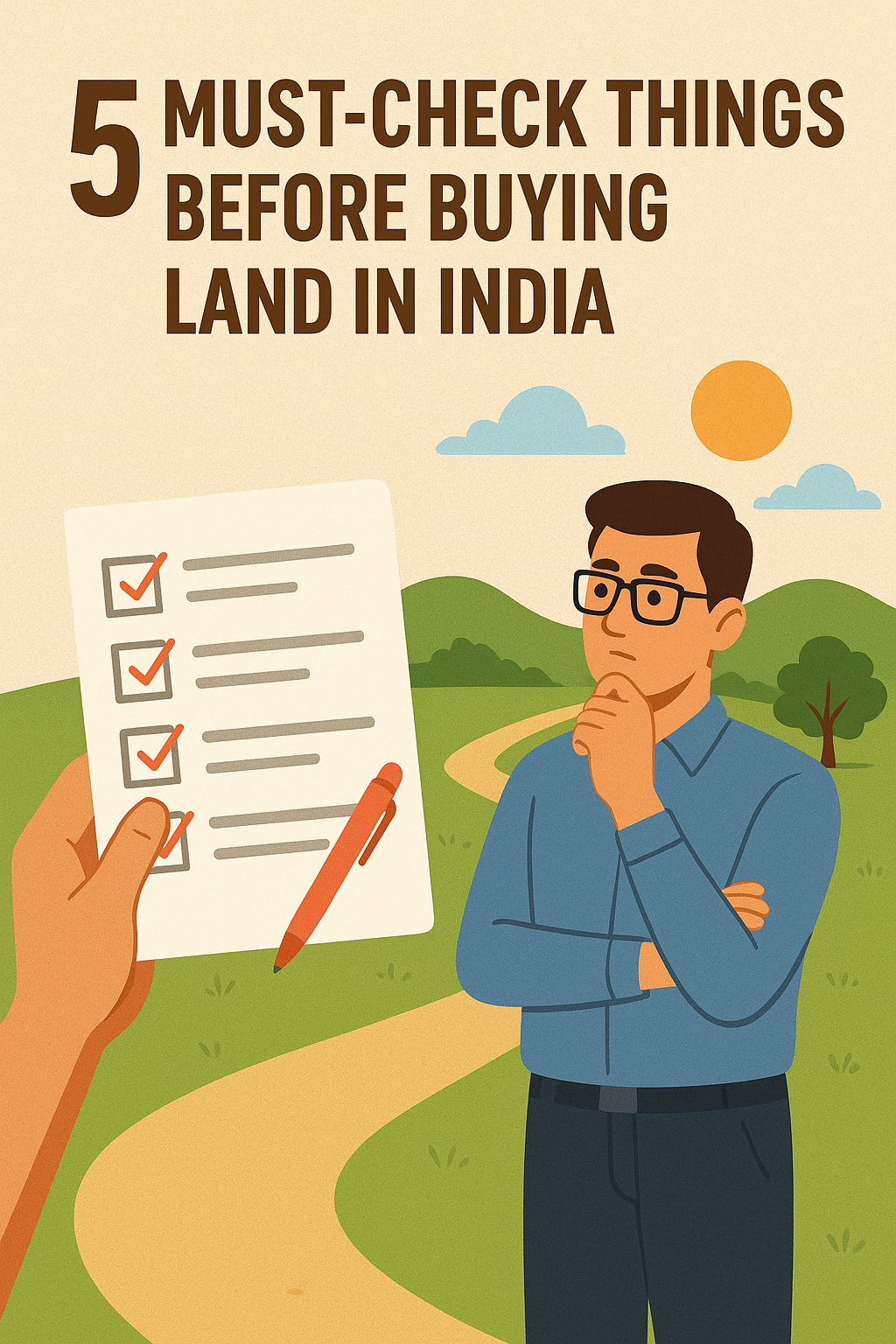 5 Must-Check Things Before Buying Land in India | bhoosampatti.com Buy Land in India